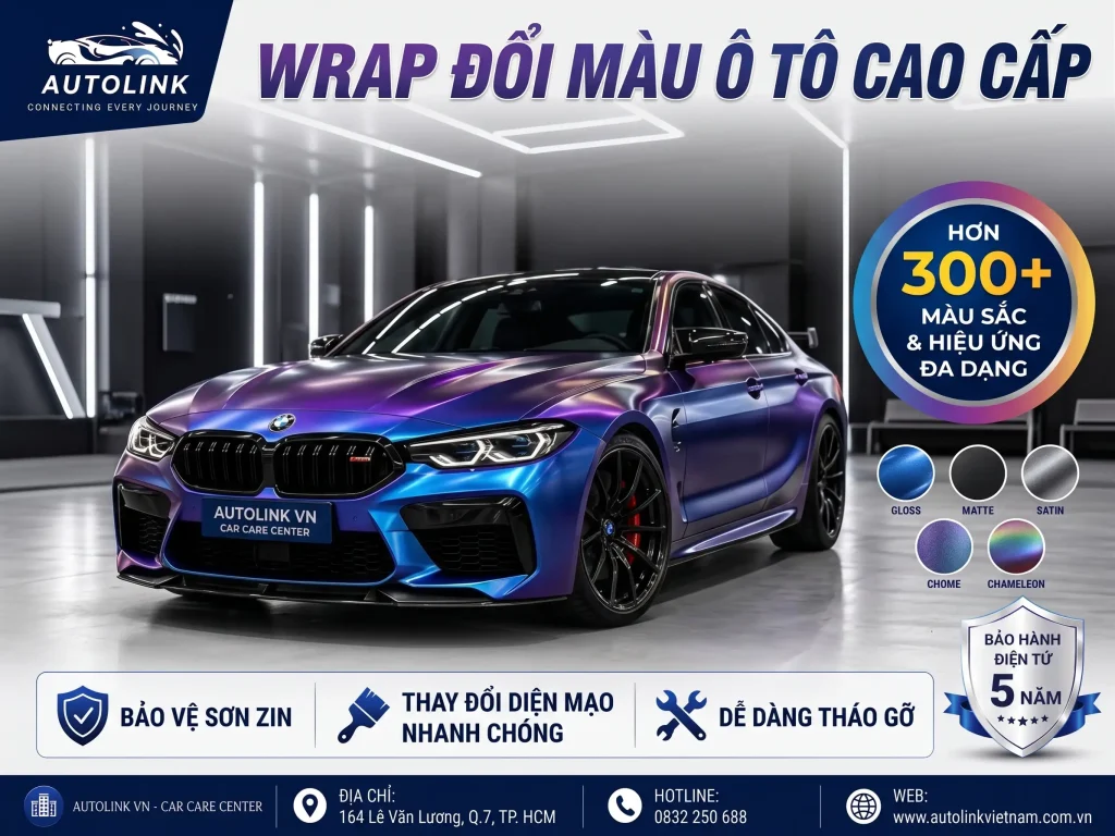 Dịch vụ wrap đổi màu ô tô tại Autolink VN