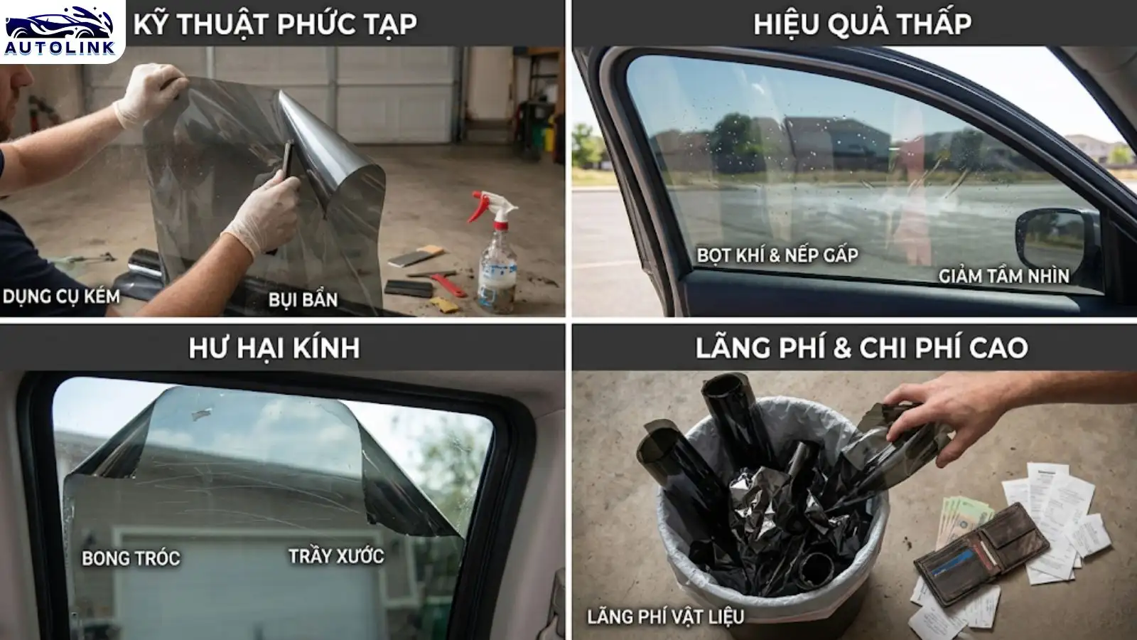 Tại sao không nên tự dán phim tại nhà