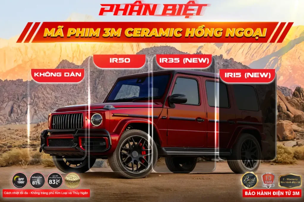 Film cách nhiệt 3M Ceramic hồng ngoại