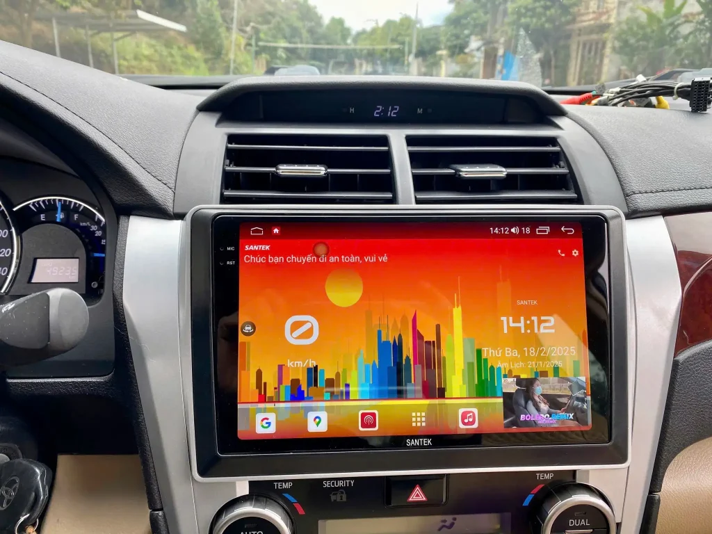 Chia đôi màn hình Màn hình android santek s500 Chia đôi màn hình Màn hình android santek s500