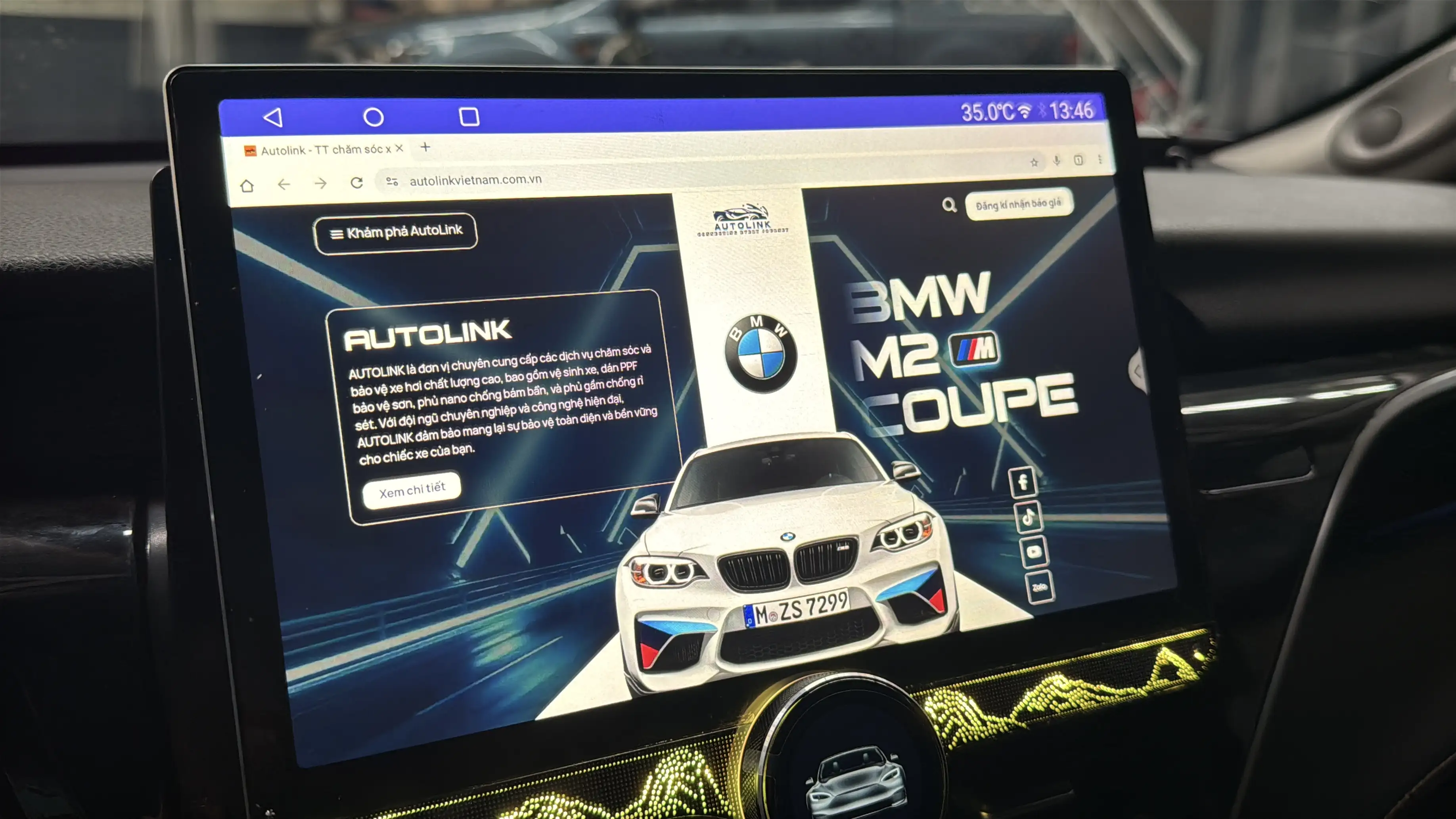 Lắp đặt màn hình ô tô tại Autolink