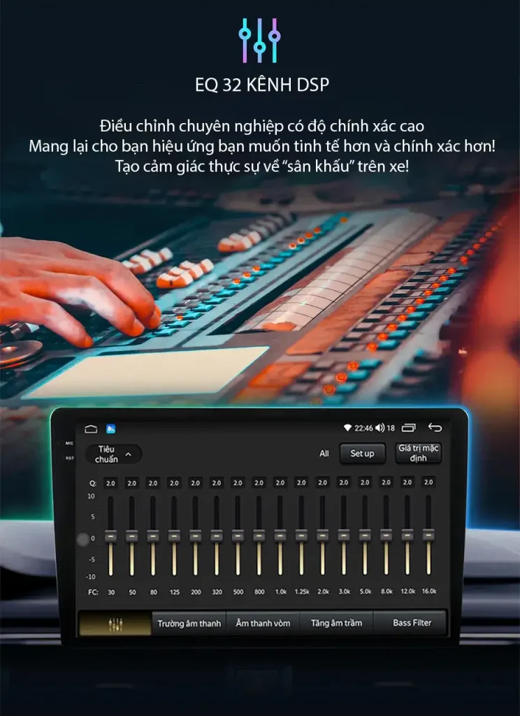 Loa DsP trên màn hình android Bisonic G9 Max