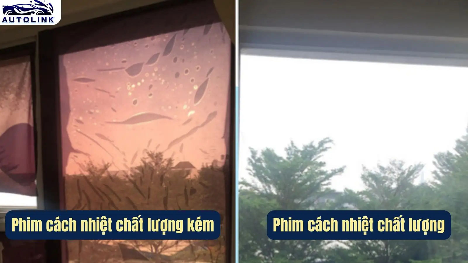 Sử dụng phim cách nhiệt chất lượng kém