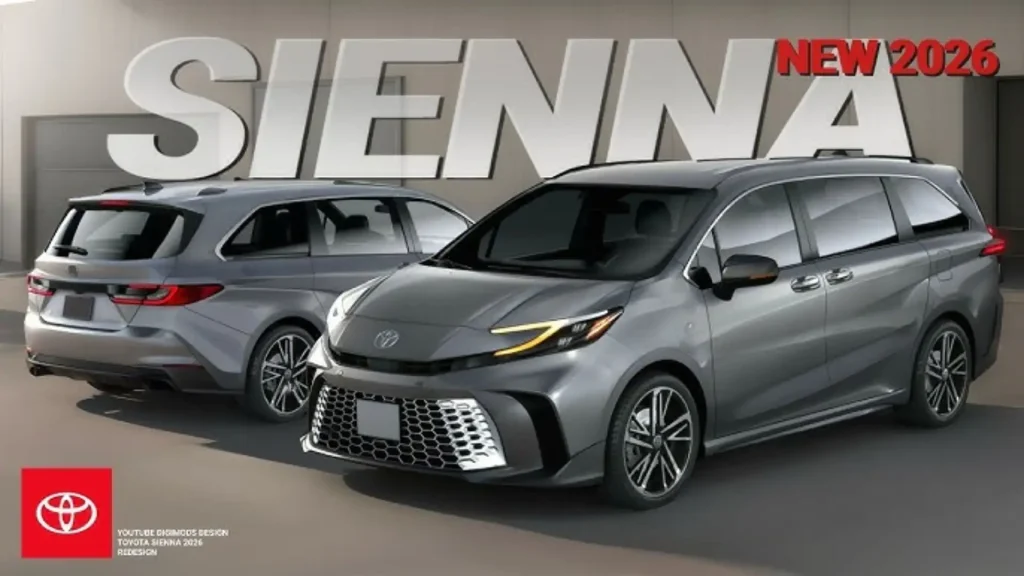 Thiết kế ngoại thất Toyota Sienna 2026