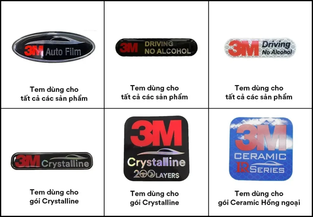 Logo của các dòng phim cách nhiệt 3M chính hãng