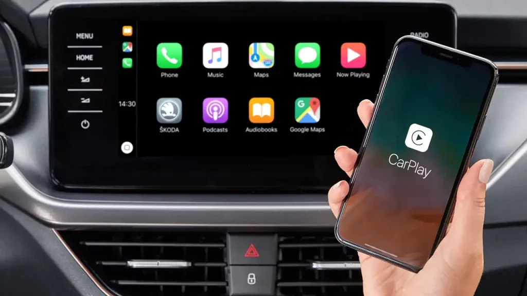 Kết nối qua Apple CarPlay Kết nối qua Apple CarPlay