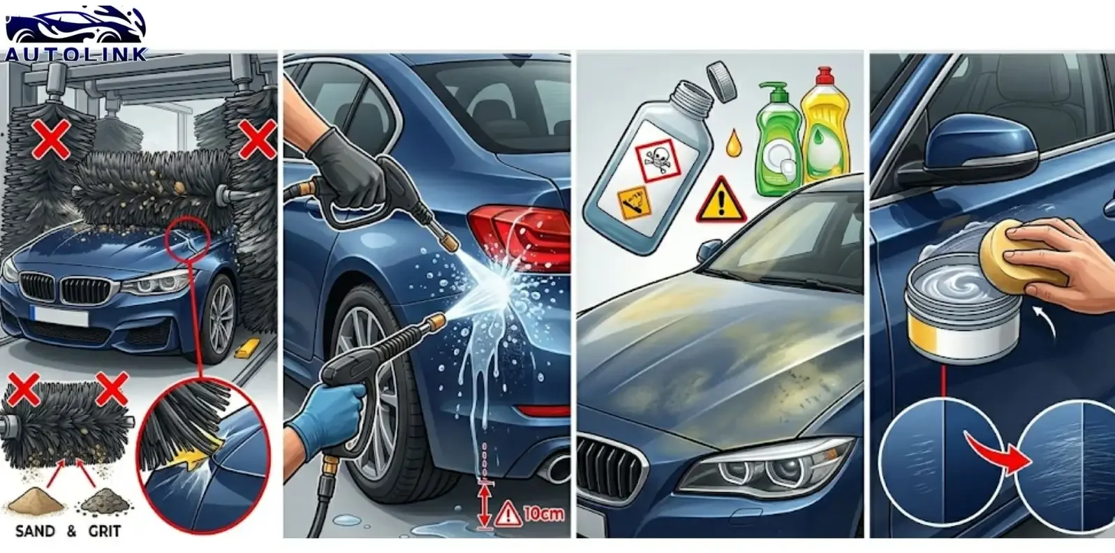Sai lầm khi rửa xe dán PPF