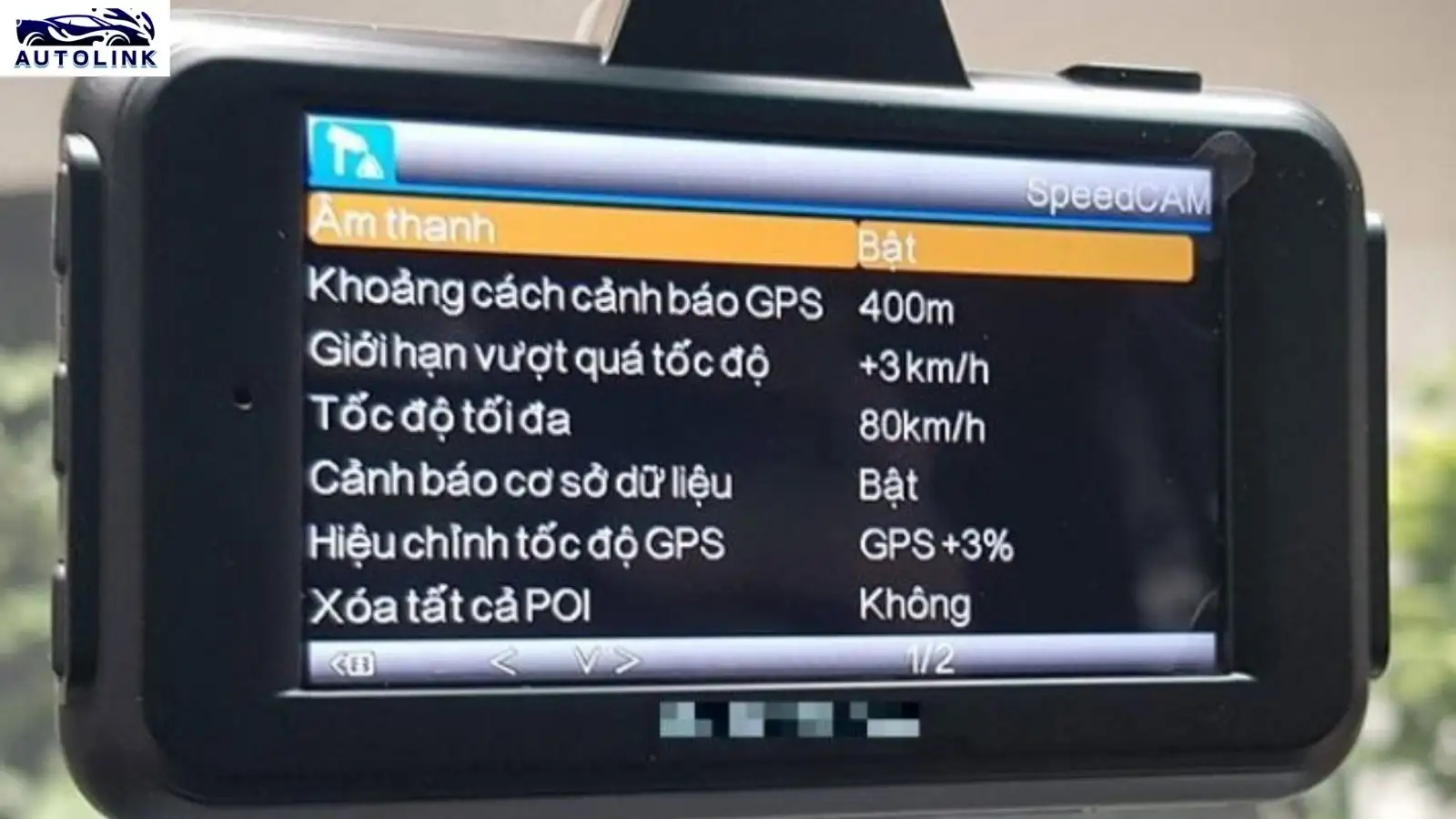 Thiết lập thông số tối ưu cho vietmap