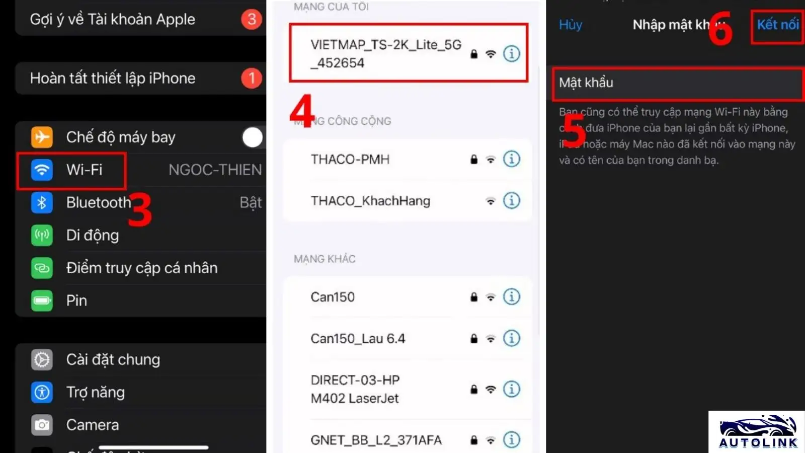 Kết nối Wi-Fi cho Vietmap