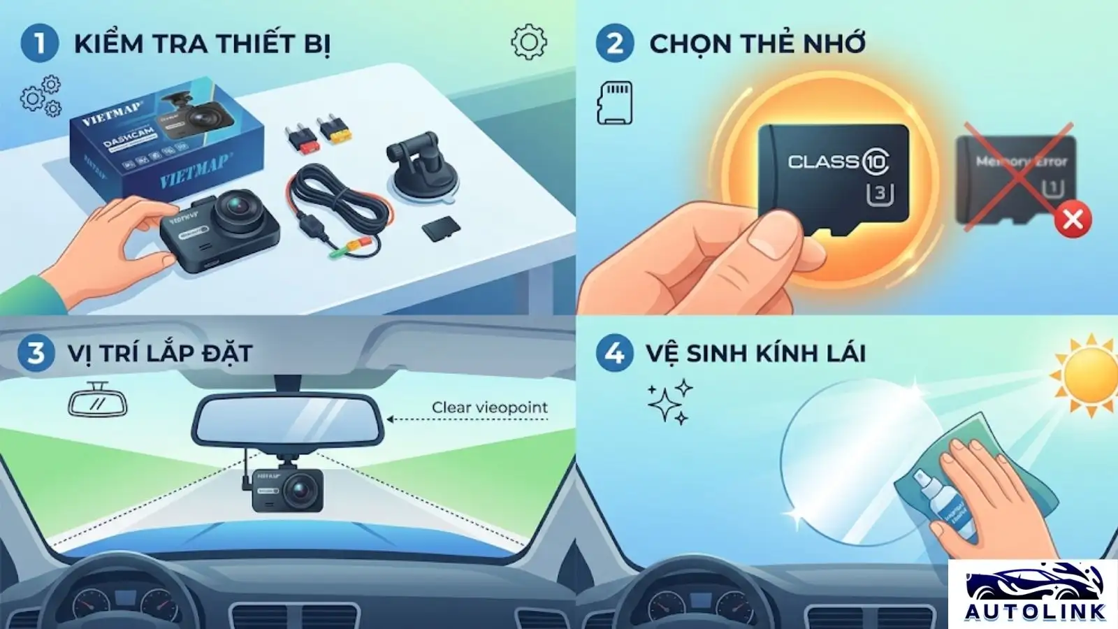 Các bước chuẩn bị trước khi cài đặt camera hành trình Vietmap
