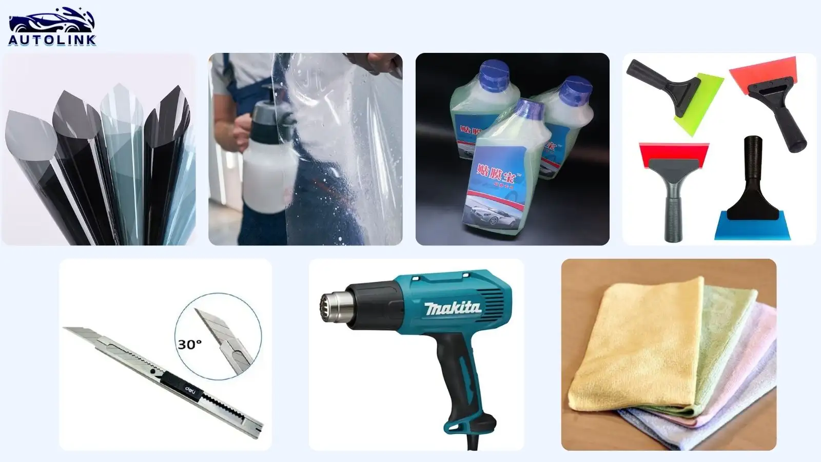 Các dụng cụ cần chuẩn bị trước khi dán phim cách nhiệt tại nhà