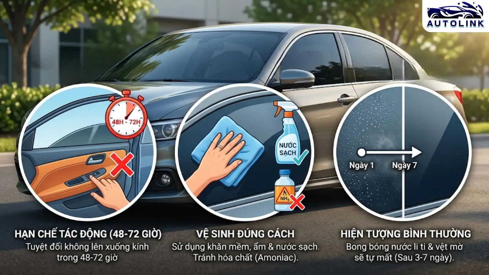 Cách bảo quản phim cách nhiệt sau khi dán