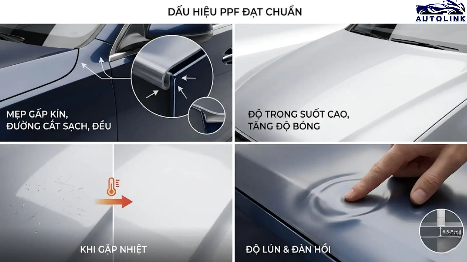 Dấu hiệu nhận biết xe đã dán PPF đạt chuẩn