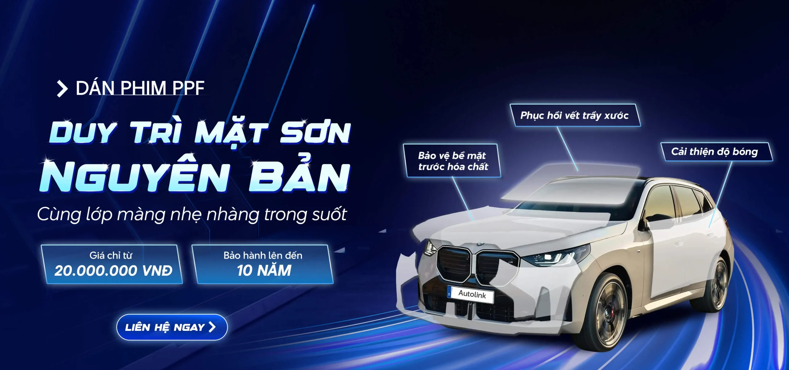 Dịch vụ dán phim PPF cho ô tô tại Autolink