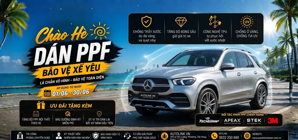Khuyến mãi hè dán PPF tại Autolink