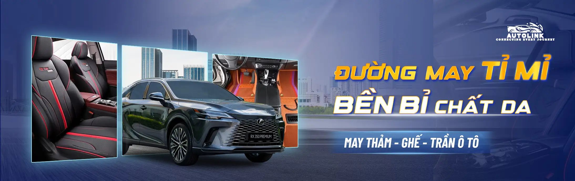 May thảm trần và ghế da cho ô tô