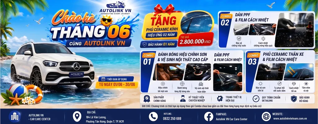 Ưu đãi mùa hè khi chăm sóc ô tô tại Autolink