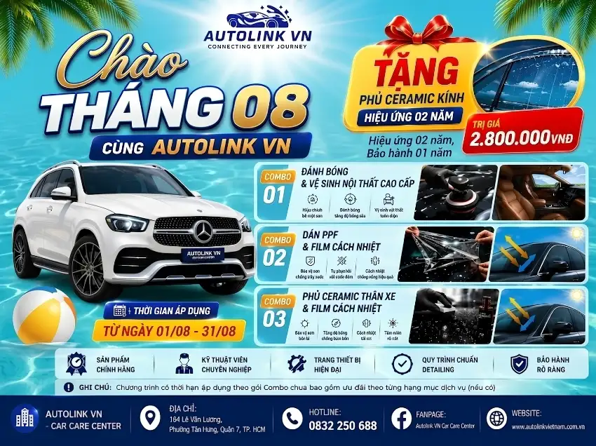 Chương trình khuyến mãi tháng 8 tại Autolink Chương trình khuyến mãi tháng 8 tại Autolink