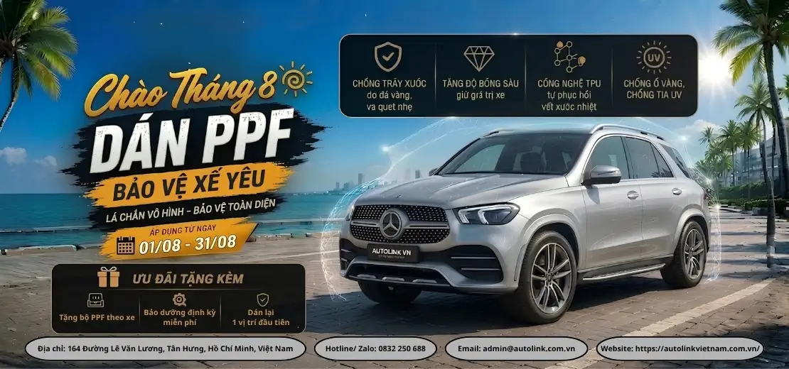 Khuyến mãi dán PPF tháng 8 Khuyến mãi dán PPF tháng 8
