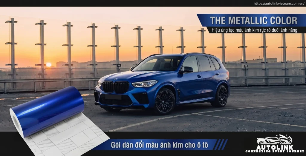 Wrap đổi màu ánh kim cho ô tô