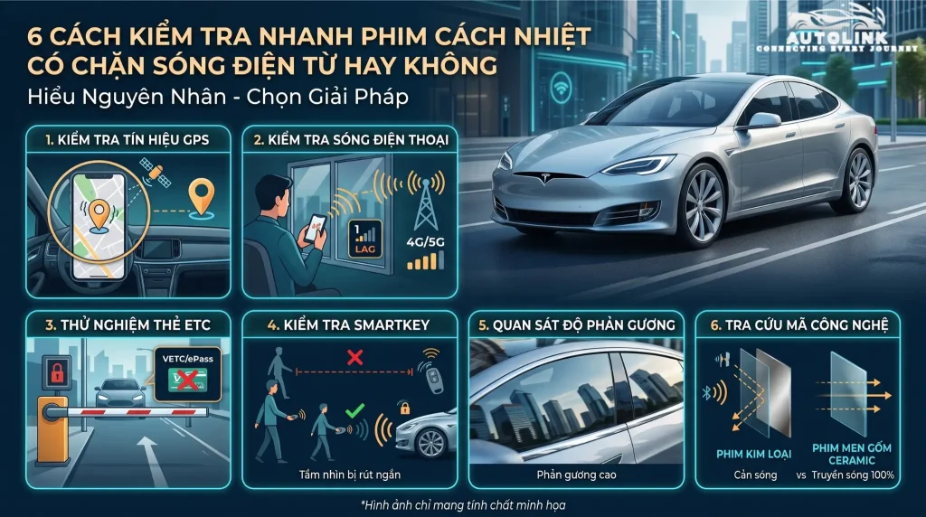 Cách kiểm tra phim cách nhiệt có chặn sóng điện từ không