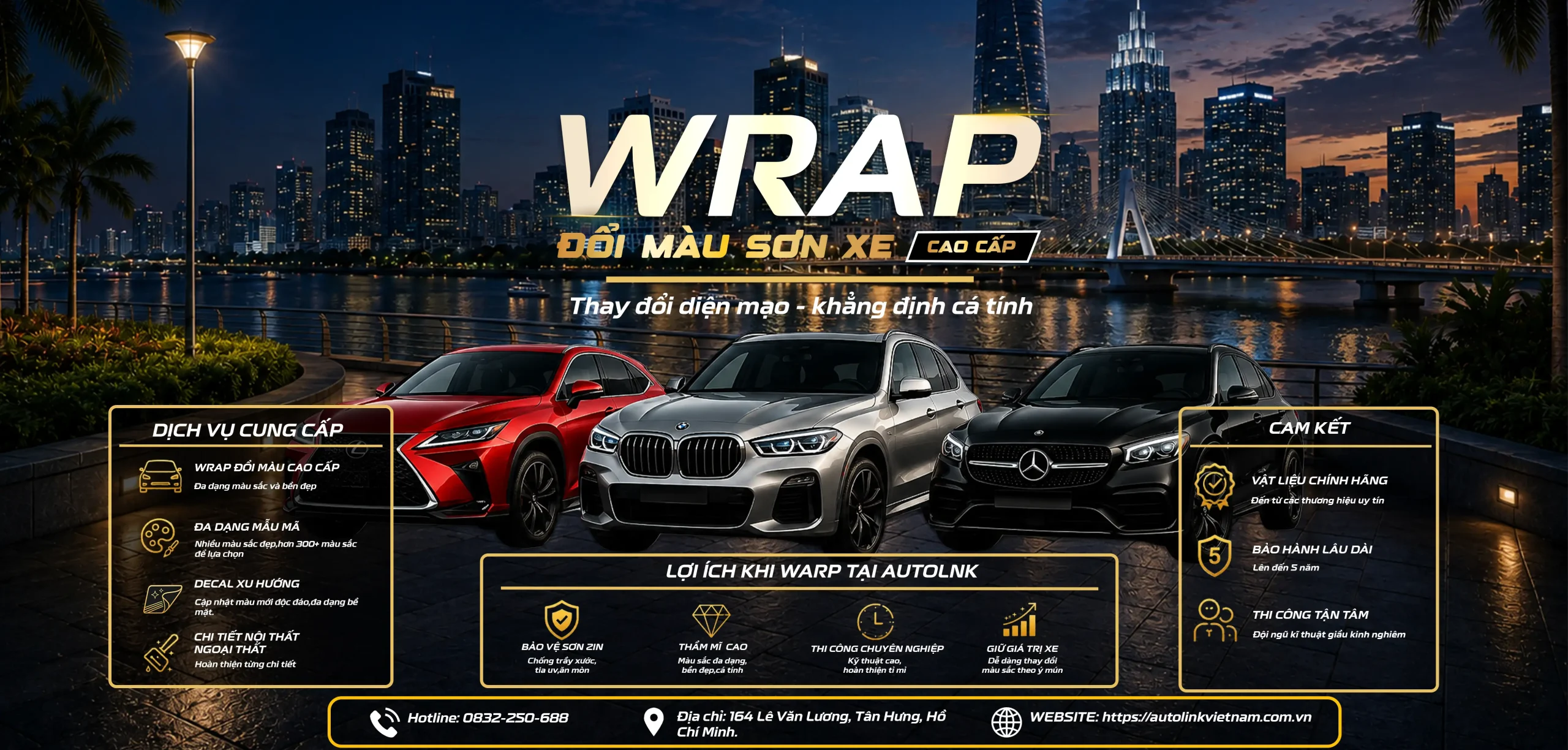 Dịch vụ dán wrap đổi màu ô tô tại TP.HCM