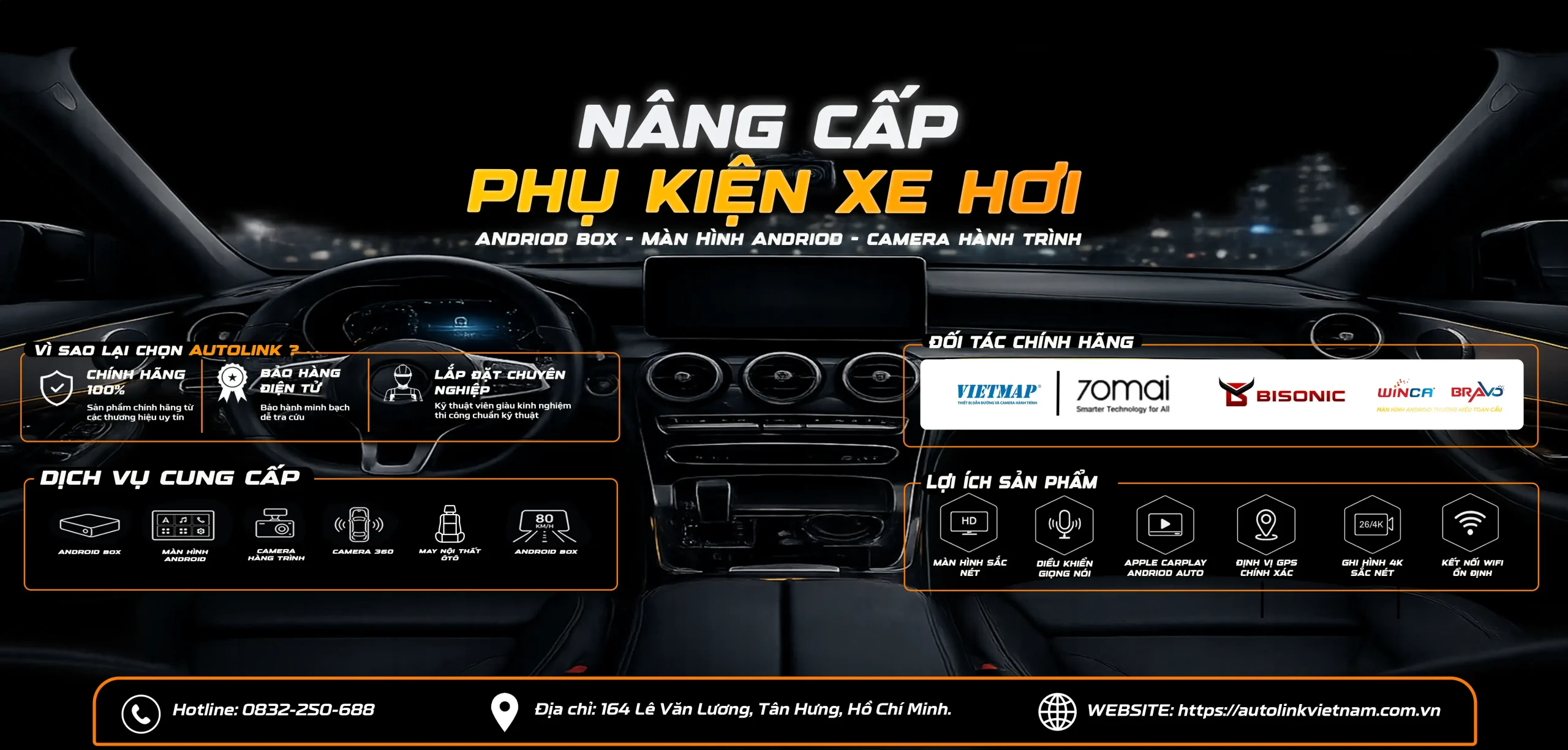 Dịch vụ lắp đặt phụ kiện ô tô uy tín tại TP.HCM