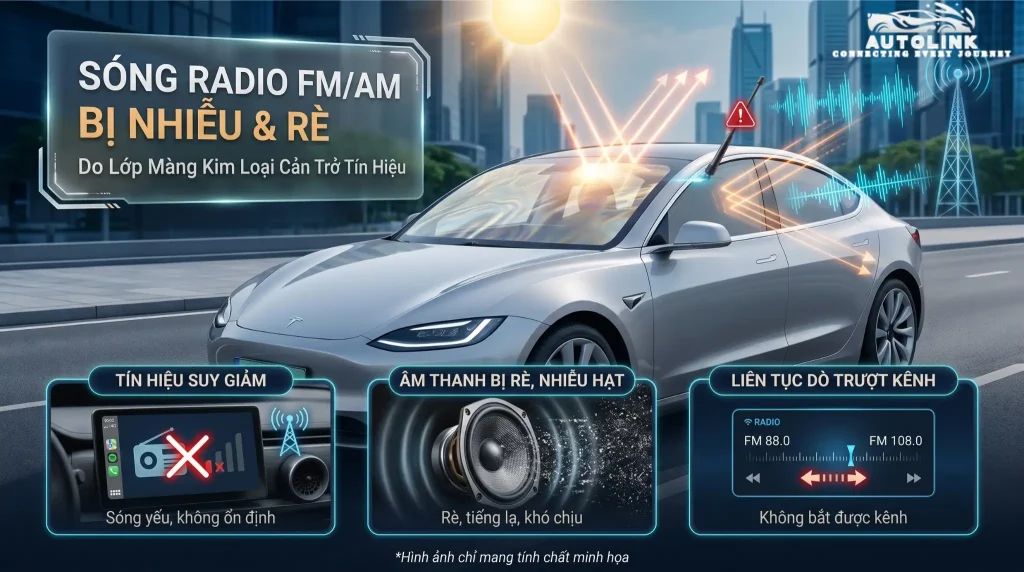 Phim cách nhiệt gây nhiễu sóng radio