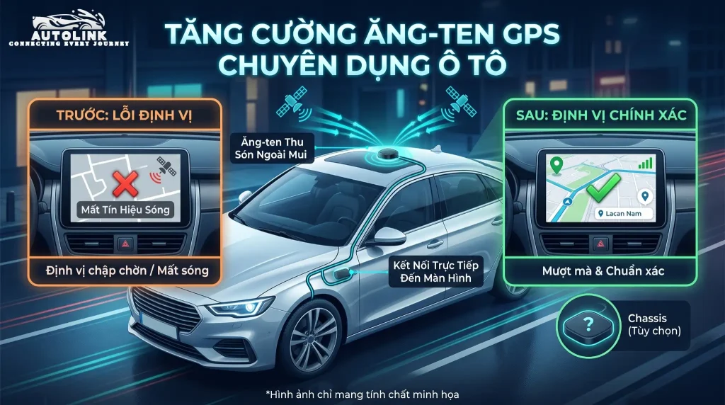 Tăng cườn ăng ten cho ô tô