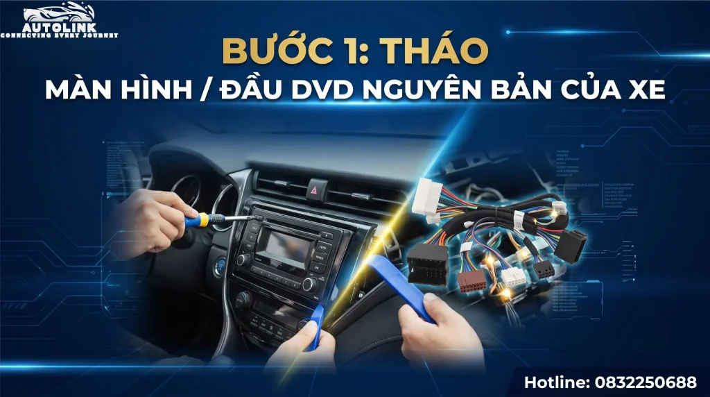 Tháo màn hình, đầu DVD của xe Tháo màn hình, đầu DVD của xe