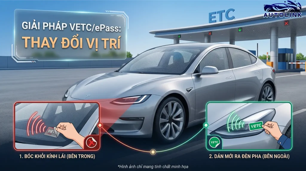 Thay đổi vị trí dán VETC