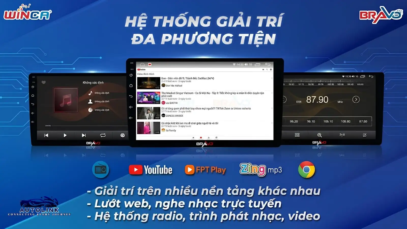 Hệ thống giải trí của Bravo Lite Hệ thống giải trí của Bravo Lite