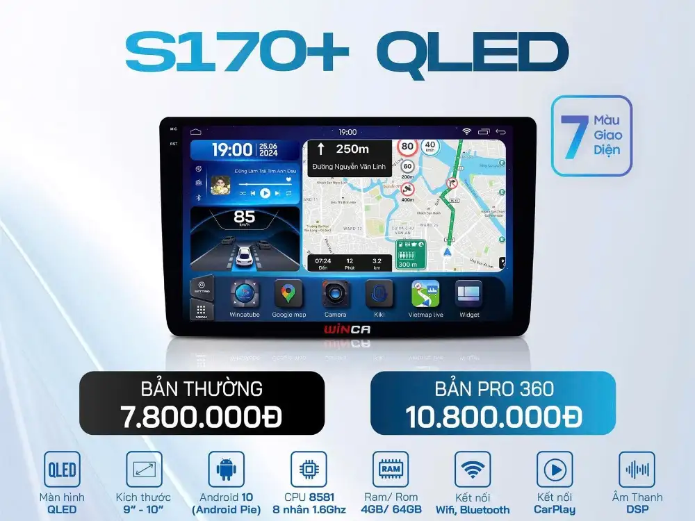 Màn hình Android Winca S170+ QLED
