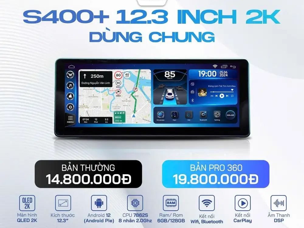 Màn hình Winca S400+ 12.3 Inch 2K Dùng Chung