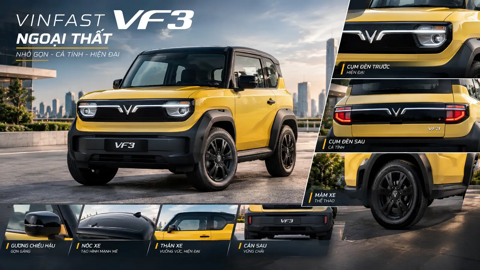 Ngoại thất VF3 Ngoại thất VF3