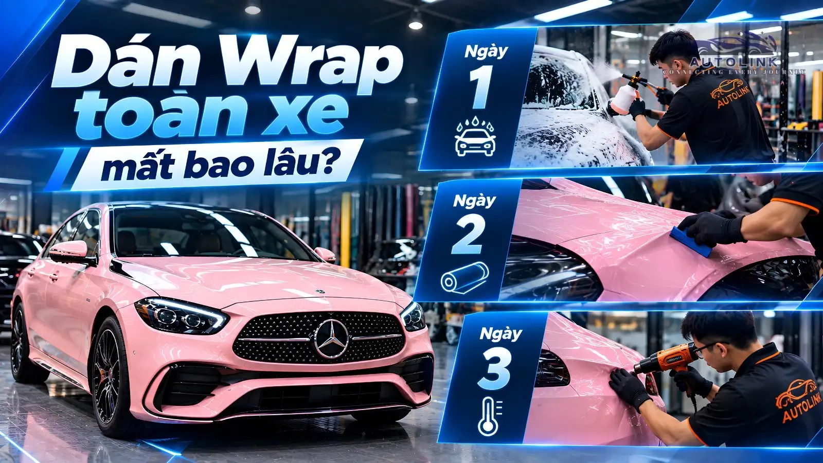 Dán wrap toàn xe trong 3 ngày Dán wrap toàn xe trong 3 ngày