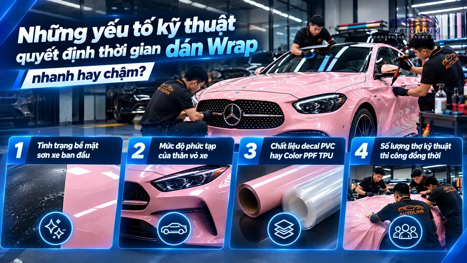 Yếu tố quyết định thời gian dán wrap Yếu tố quyết định thời gian dán wrap